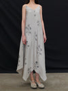 Mutedance 25 Spring/Summer Linen/Silk Printed Long Skirt MD-MD25SS116-GREY MD25SS113